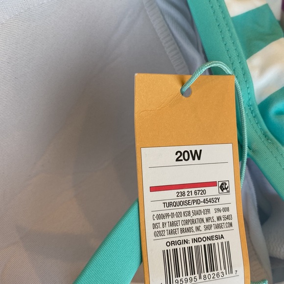 Kona Sol V-neck Over the shoulder high leg one piece Swimsuit plus size 20W NWT - Picture 4 of 4